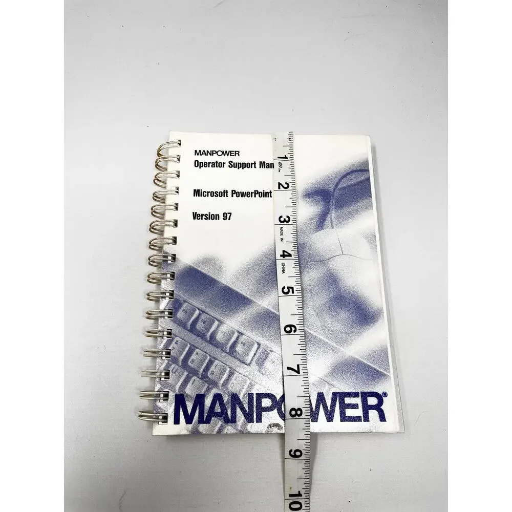 Manpower Operator Support Manual, Microsoft PowerPoint Version 97 Pre-Owned